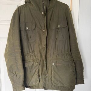 Barbour Dark Olive Military Jacket
